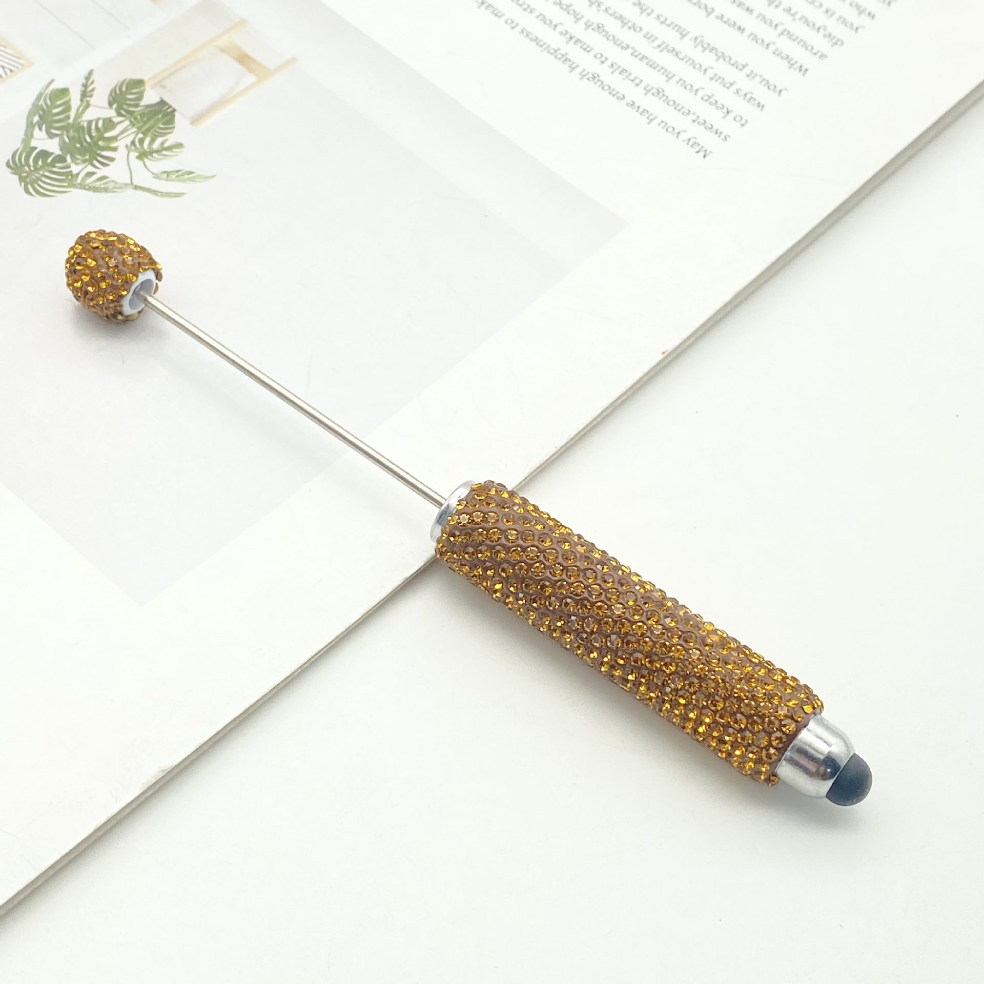 Wholesale DIY Touch Screen Full Diamond Beadable Pen Multifunctional Mobile Phone Capacitance Pen